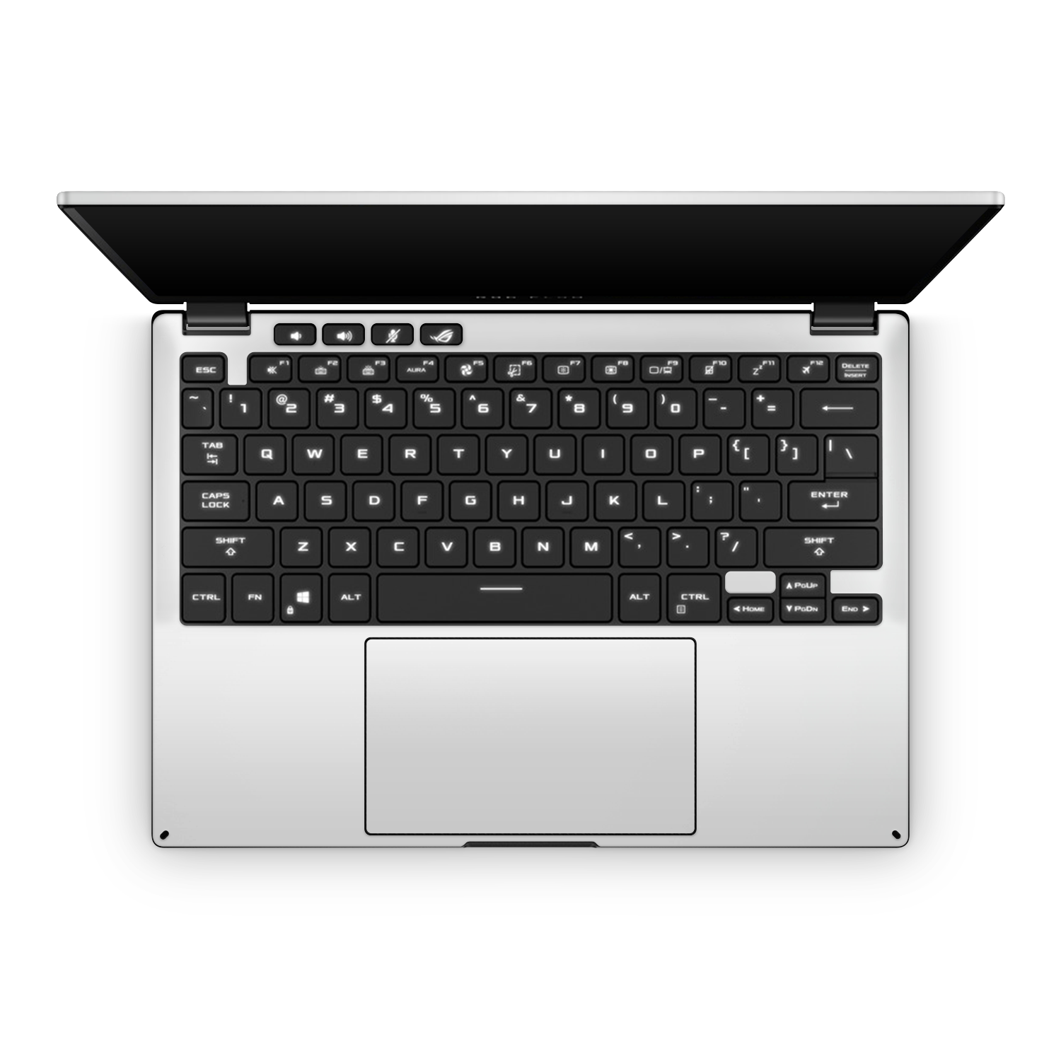 Asus Rog Flow X13 2023 Professional Interior Satin White Skin Wrap Cover