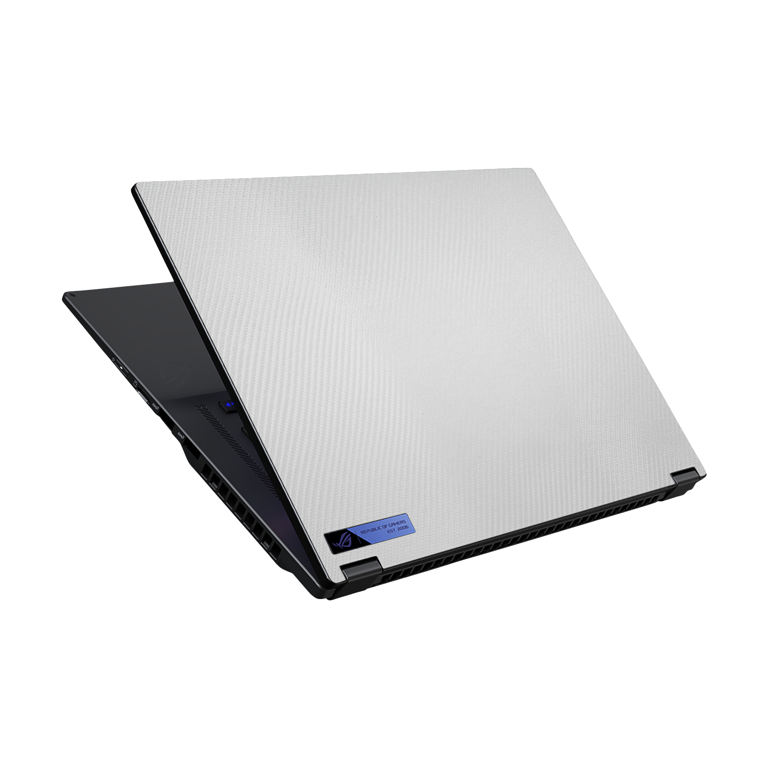 Asus Rog Flow X16 2022 Essentials White Carbon Fiber Skin Wrap Cover
