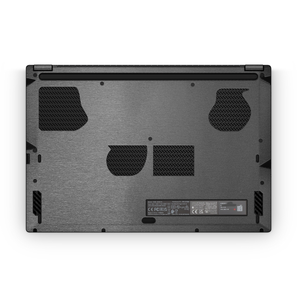 Asus Rog Flow X16 2022 Professional Bottom Brushed Black Skin Wrap Cover