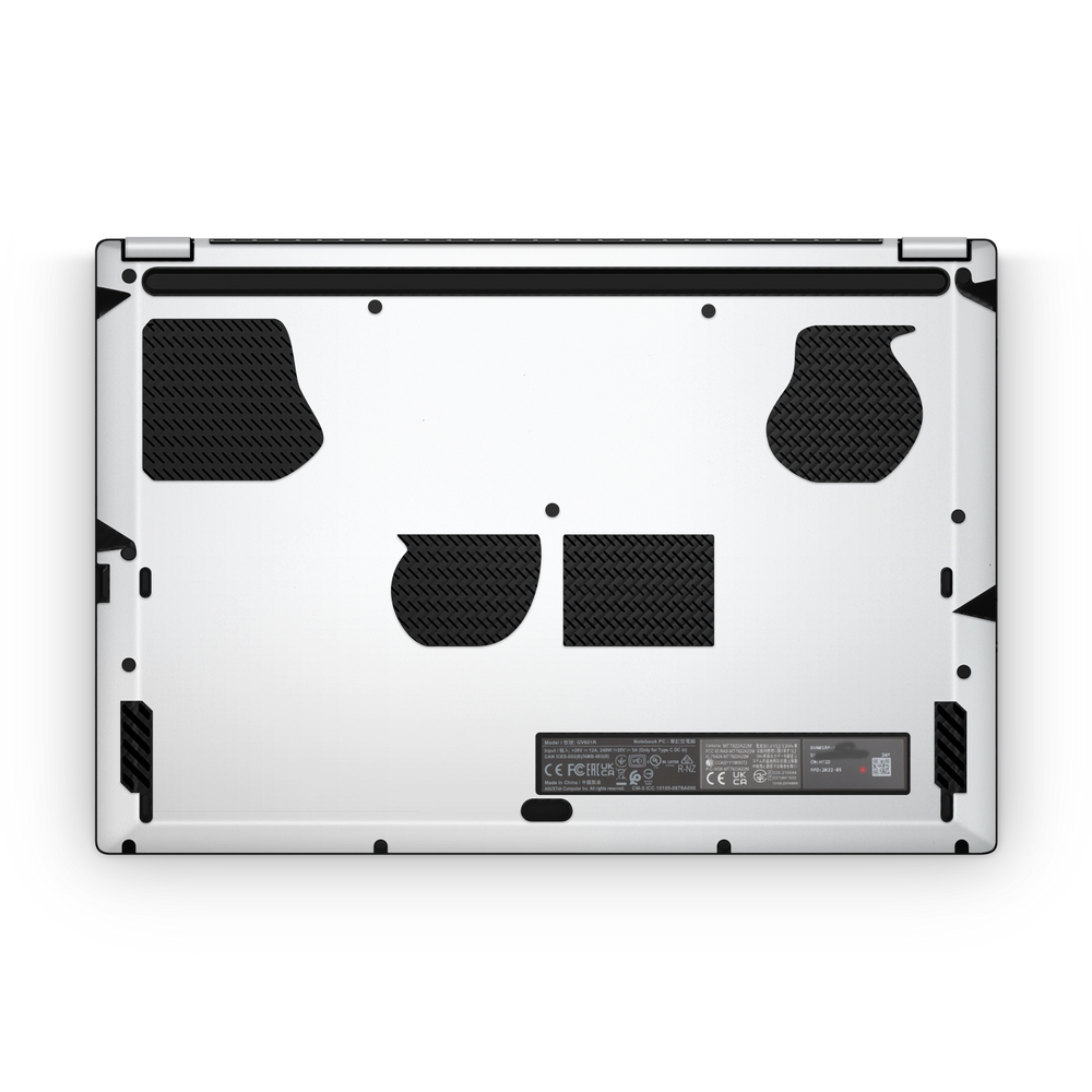 Asus Rog Flow X16 2022 Professional Bottom Frosty Vanilla Skin Wrap Cover