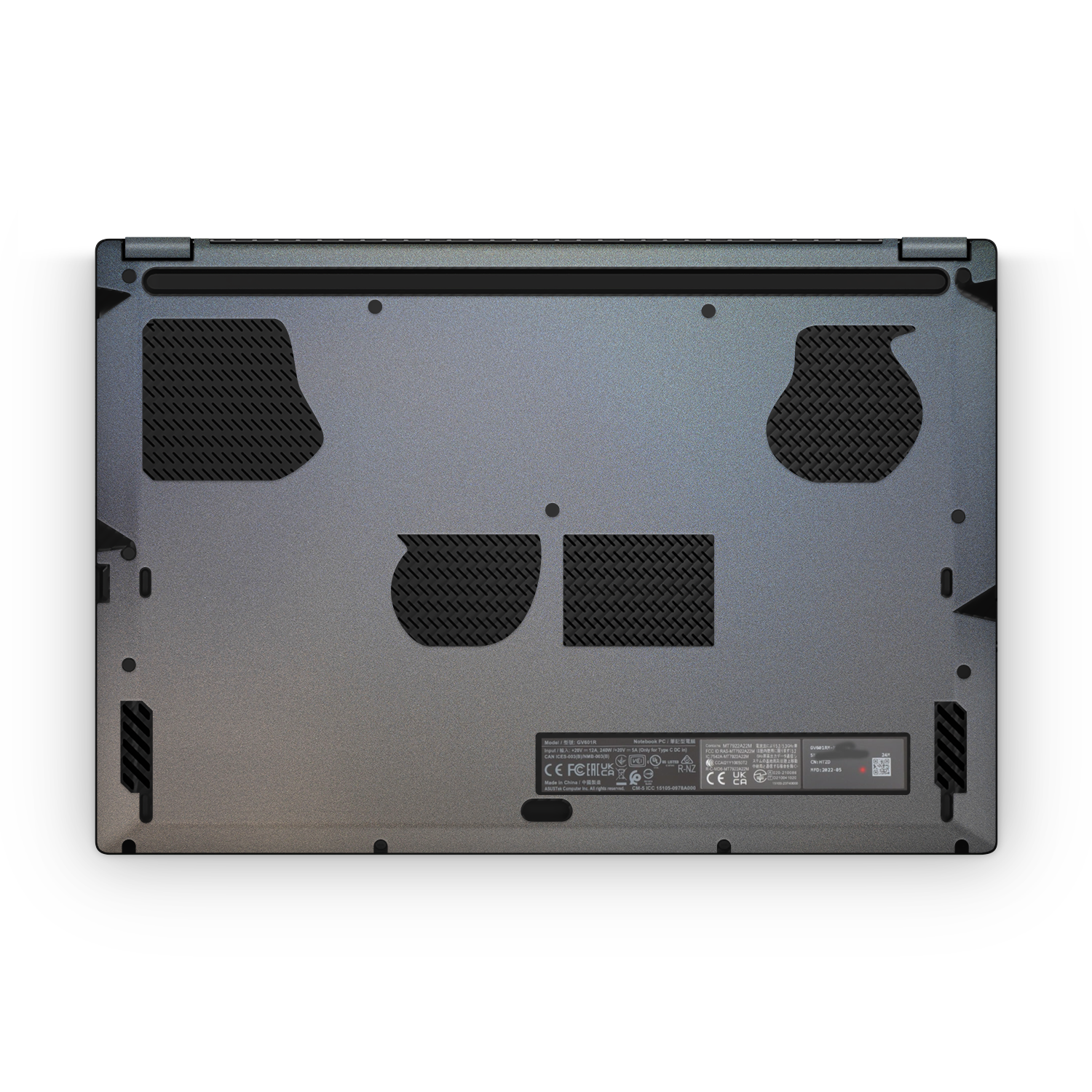 Asus Rog Flow X16 2022 Professional Bottom Prism Skin Wrap Cover