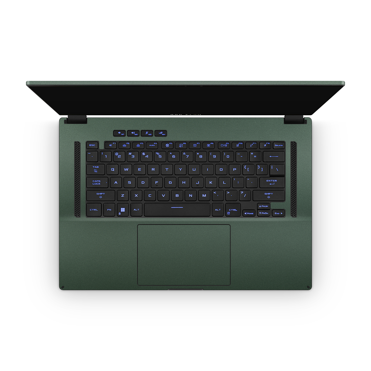 Asus ROG Flow X16 2022 Professional Interior Matte Green Metallic Skin Wrap Cover