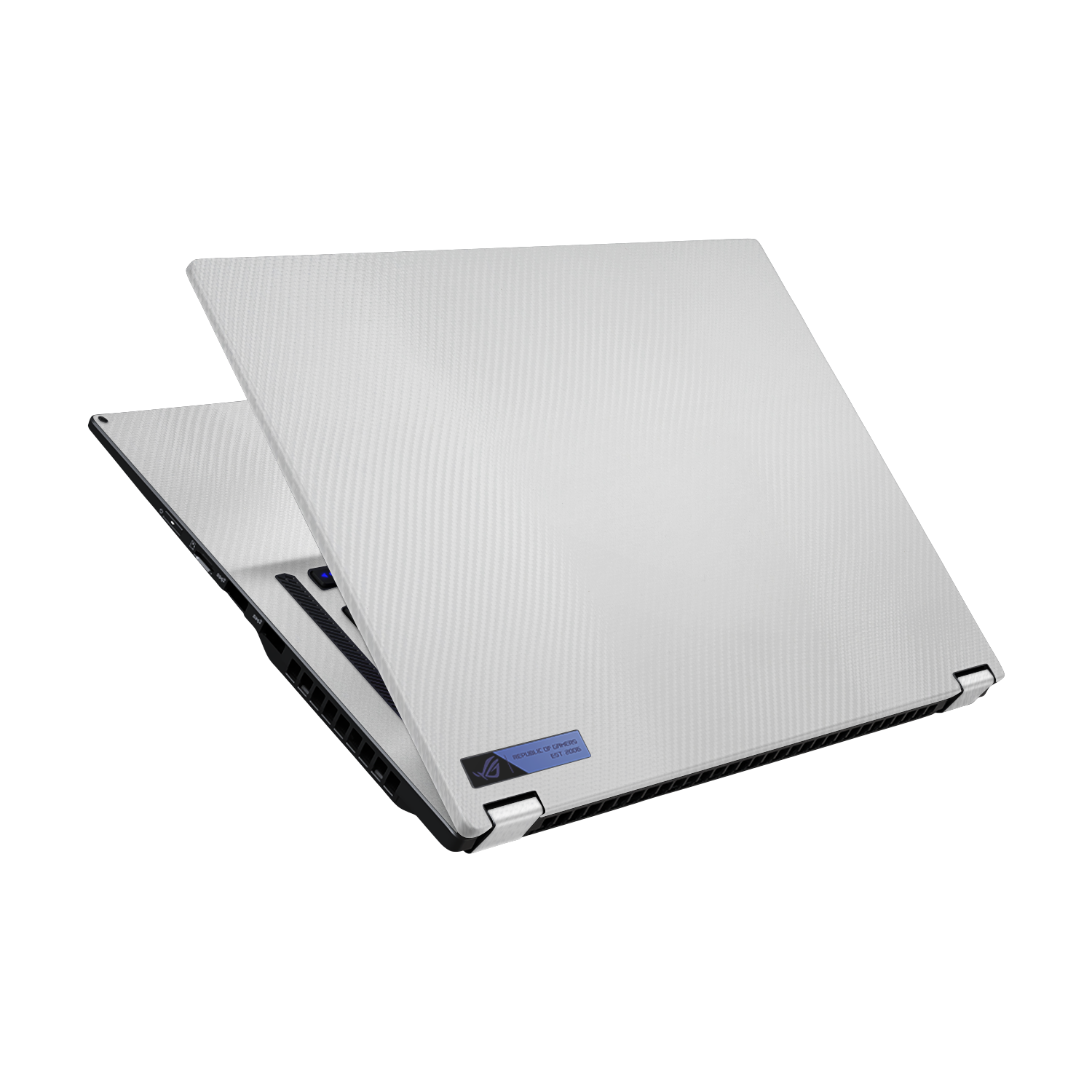 Asus Rog Flow X16 2022 Professional White Carbon Fiber Skin Wrap Cover