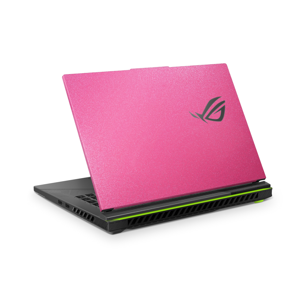 Asus Rog Strix G16 2023 Essentials Pink Glitterbomb Skin Wrap Cover
