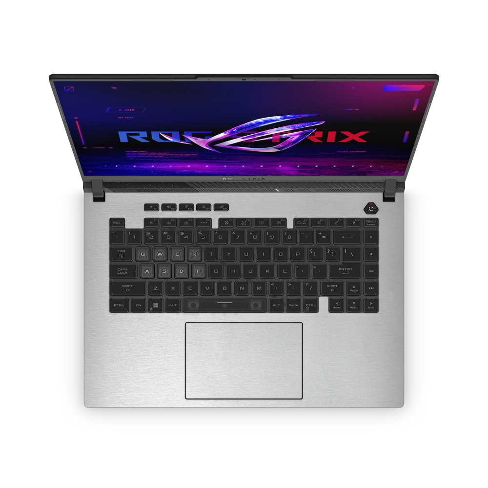 Asus Rog Strix G16 2023 Professional Interior Brushed Aluminum Skin Wrap Cover
