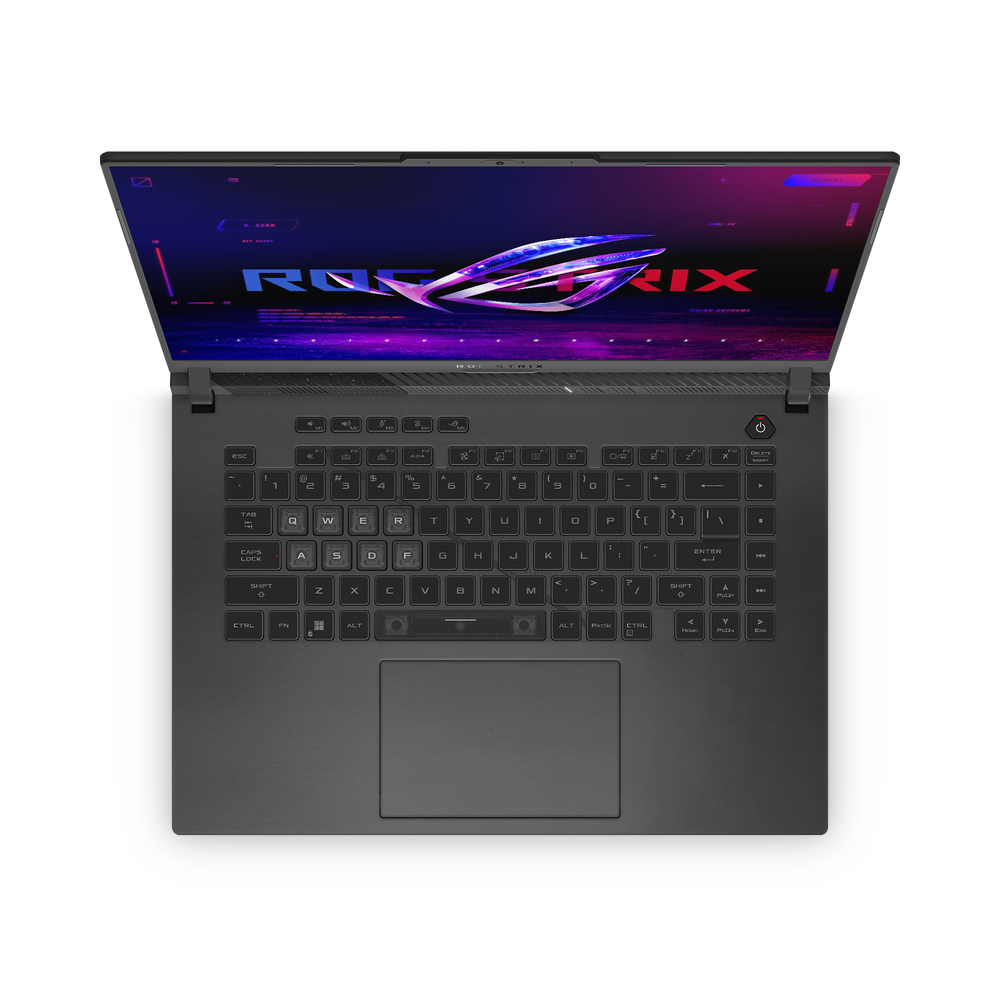 Asus Rog Strix G16 2023 Professional Interior Matte Black Skin Wrap Cover