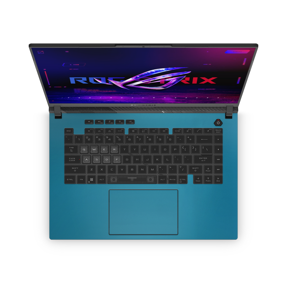 Asus Rog Strix G16 2023 Professional Interior Satin Ocean Shimmer Skin Wrap Cover