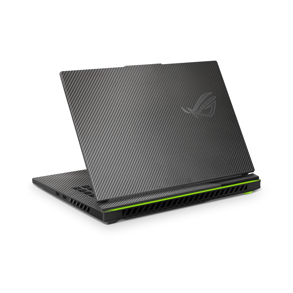 Asus Rog Strix G16 2024 Professional Black Carbon Fiber Skin Wrap Cover