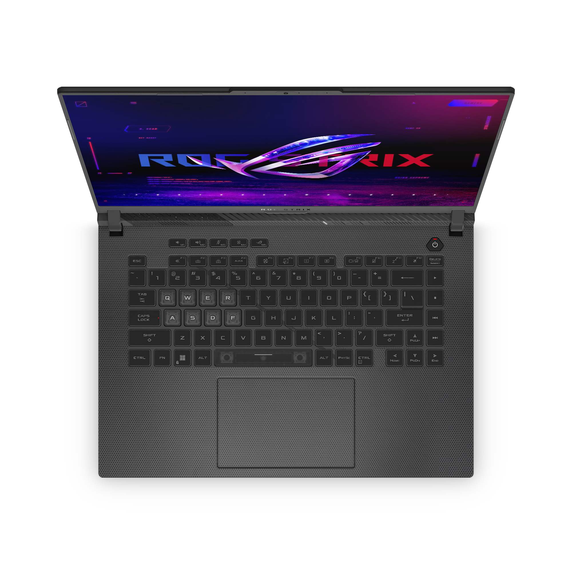 Asus Rog Strix G16 2024 Professional Interior Black Matrix Skin Wrap Cover