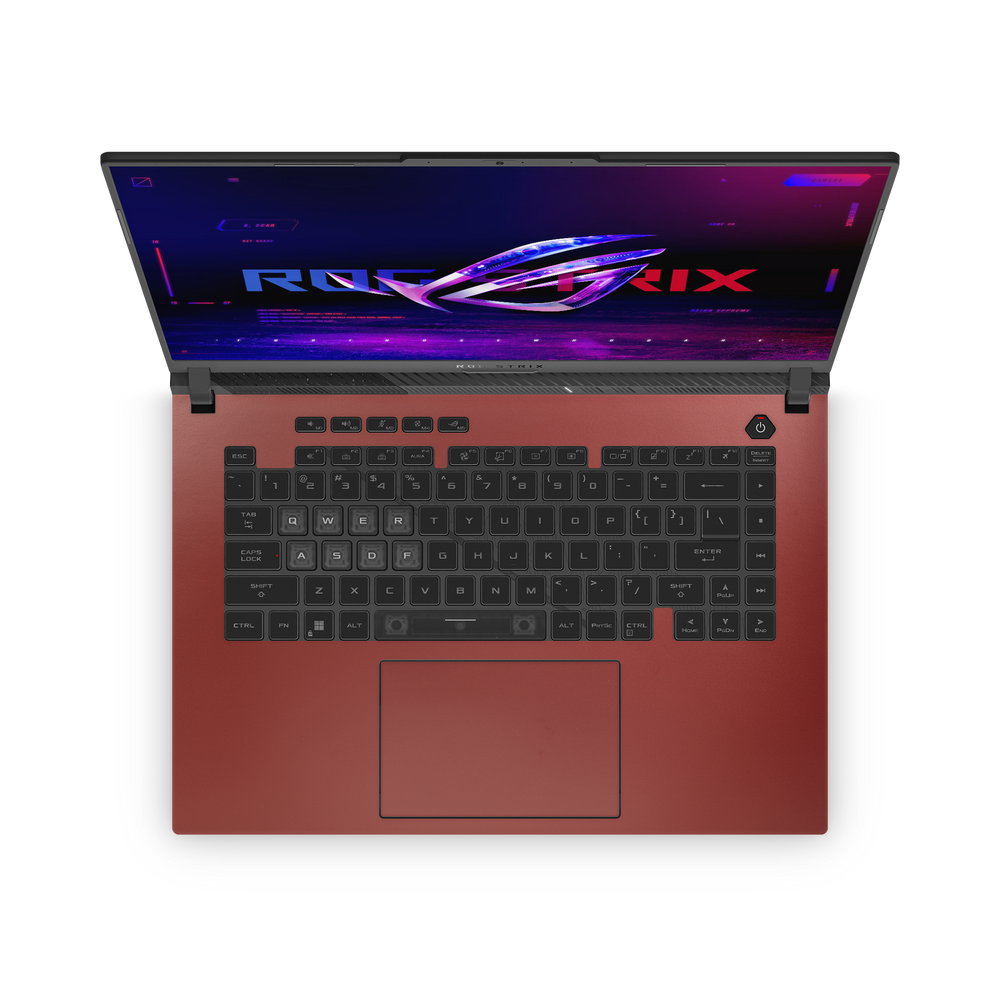 Asus ROG G16 Strix 2024 Professional Interior Vampire Red Skin Wrap Cover