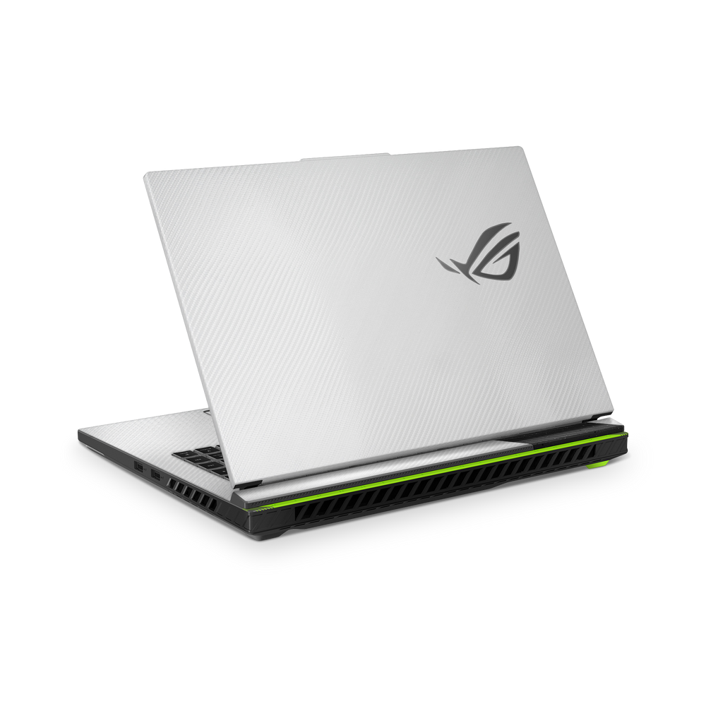 Asus Rog Strix G16 2024 Professional White Carbon Fiber Skin Wrap Cover