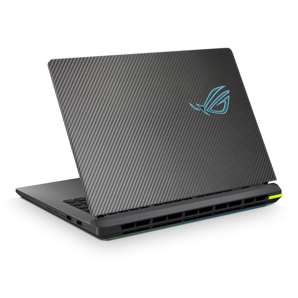 Asus Rog Strix G16 2025 Essentials Black Carbon Fiber Skin Wrap Cover