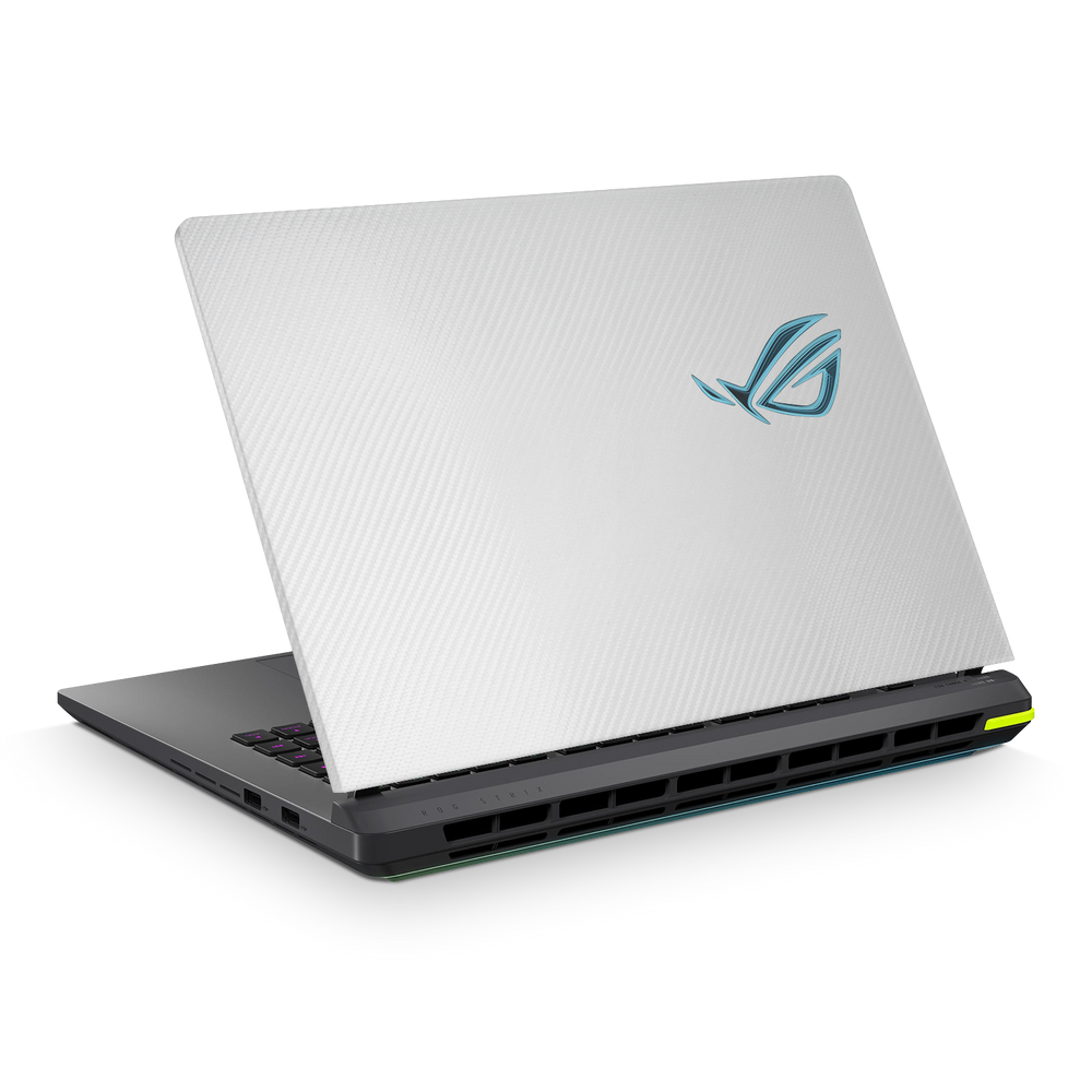 Asus Rog Strix G16 2025 Essentials White Carbon Fiber Skin Wrap Cover