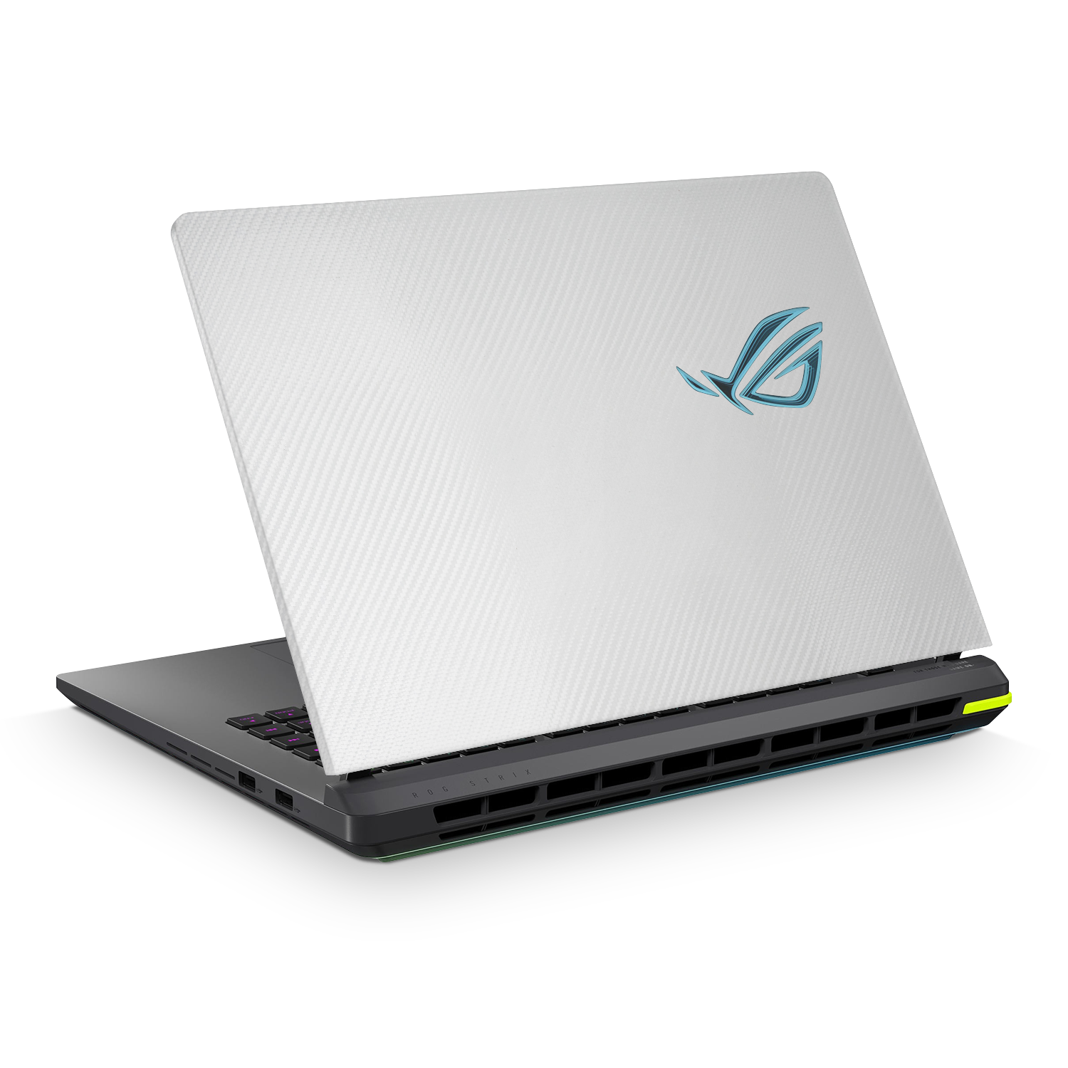 Asus Rog Strix G16 2025 Essentials White Carbon Fiber Skin Wrap Cover