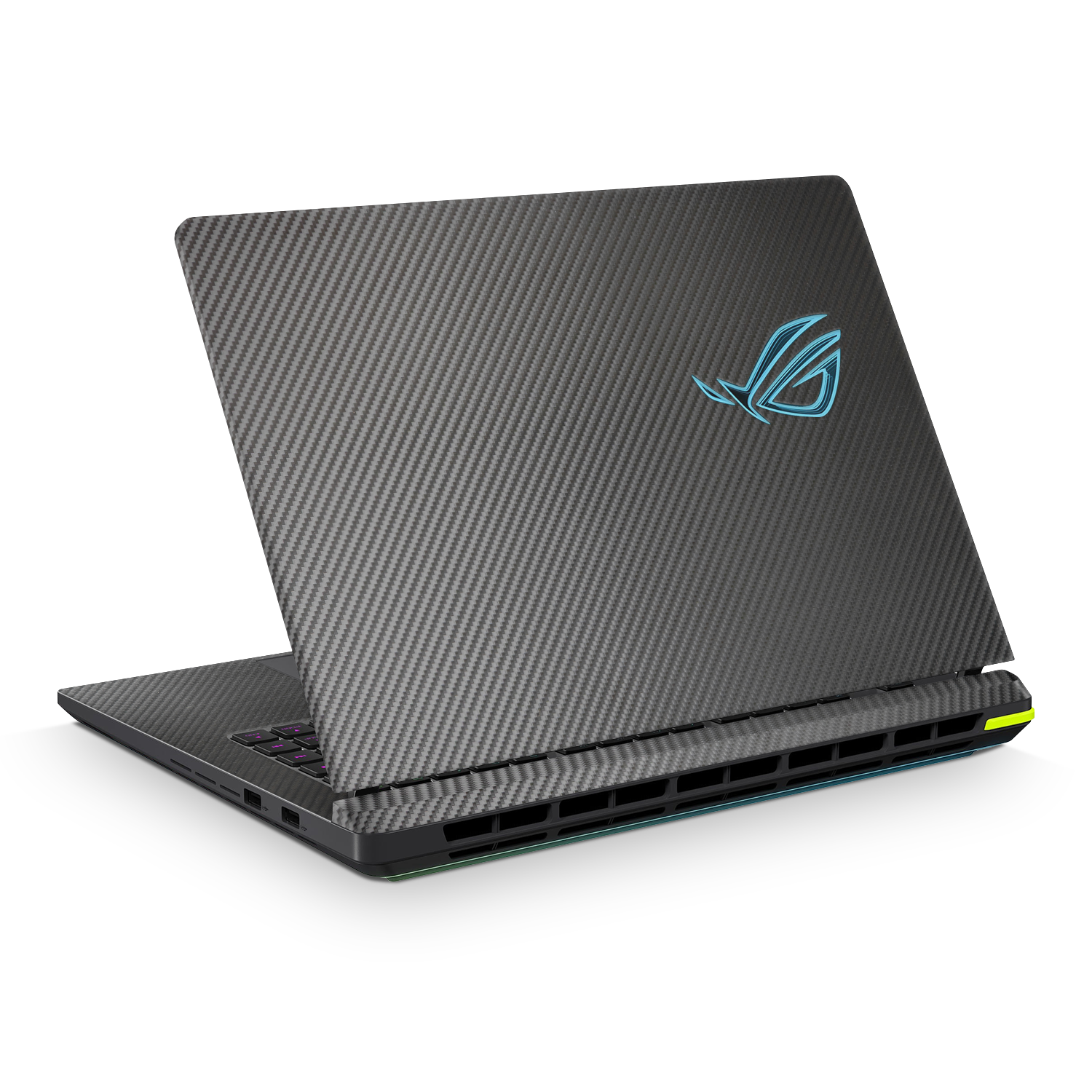 Asus Rog Strix G16 2025 Professional Black Carbon Fiber Skin Wrap Cover