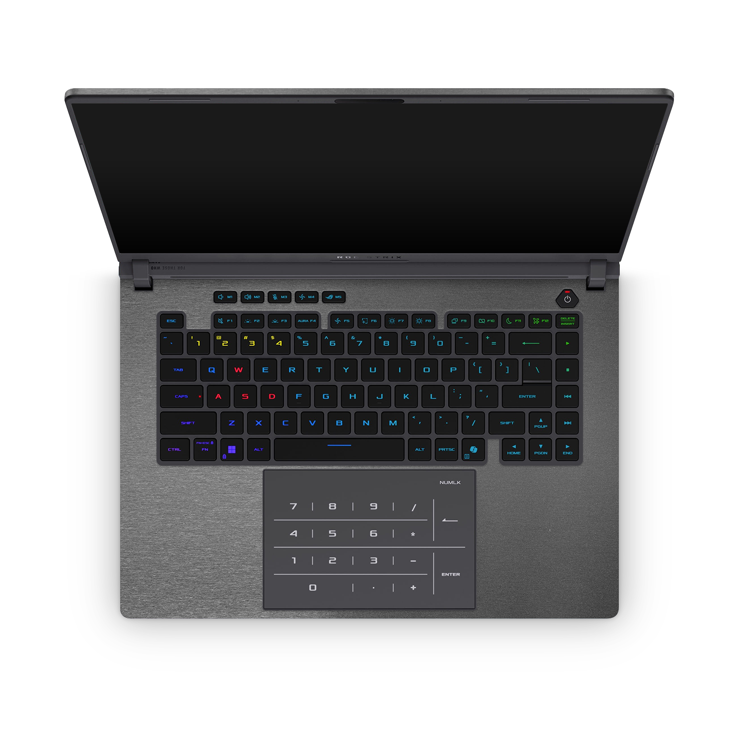 Asus Rog Strix G16 2025 Professional Interior Brushed Black Skin Wrap Cover