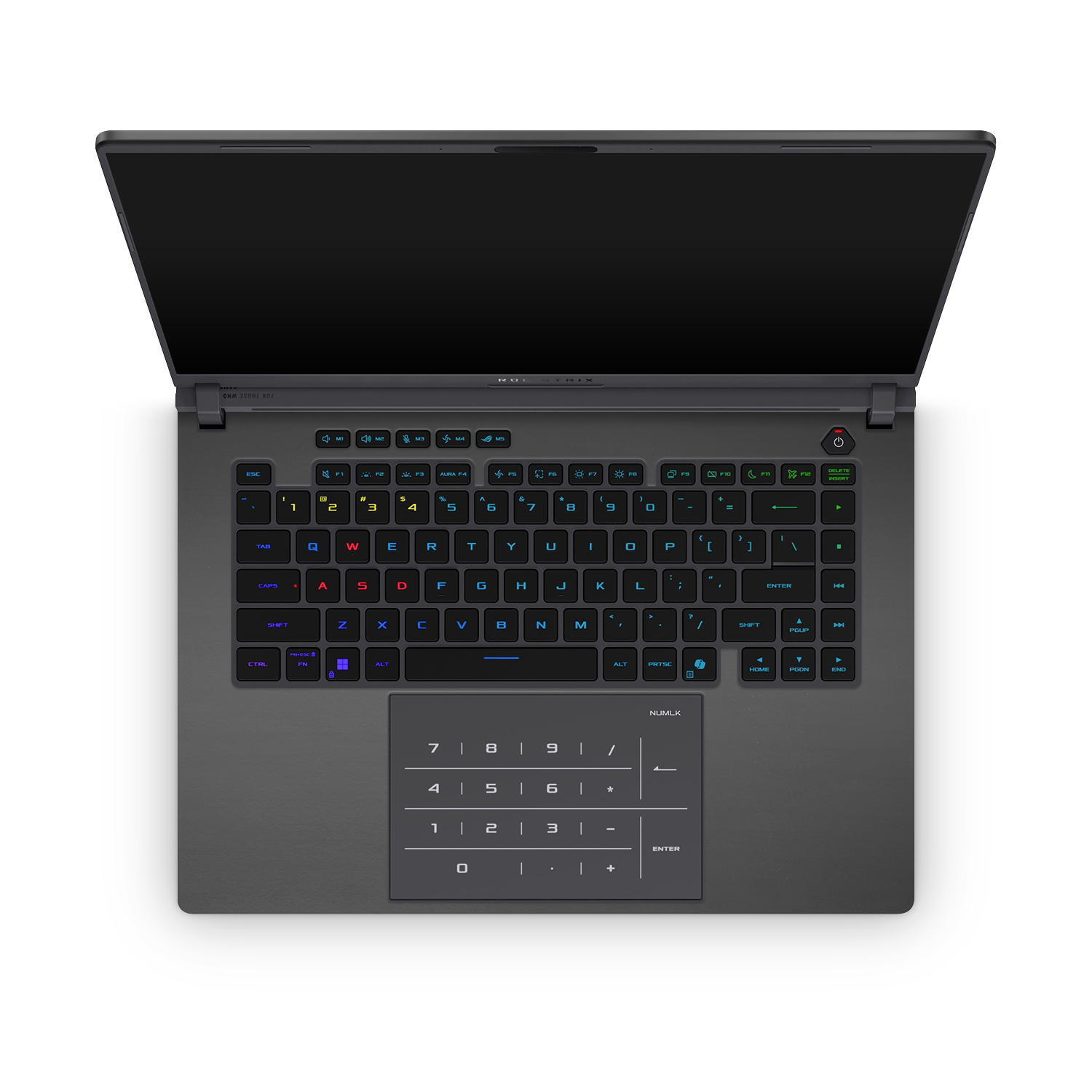 Asus Rog Strix G16 2025 Professional Interior Matte Black Skin Wrap Cover