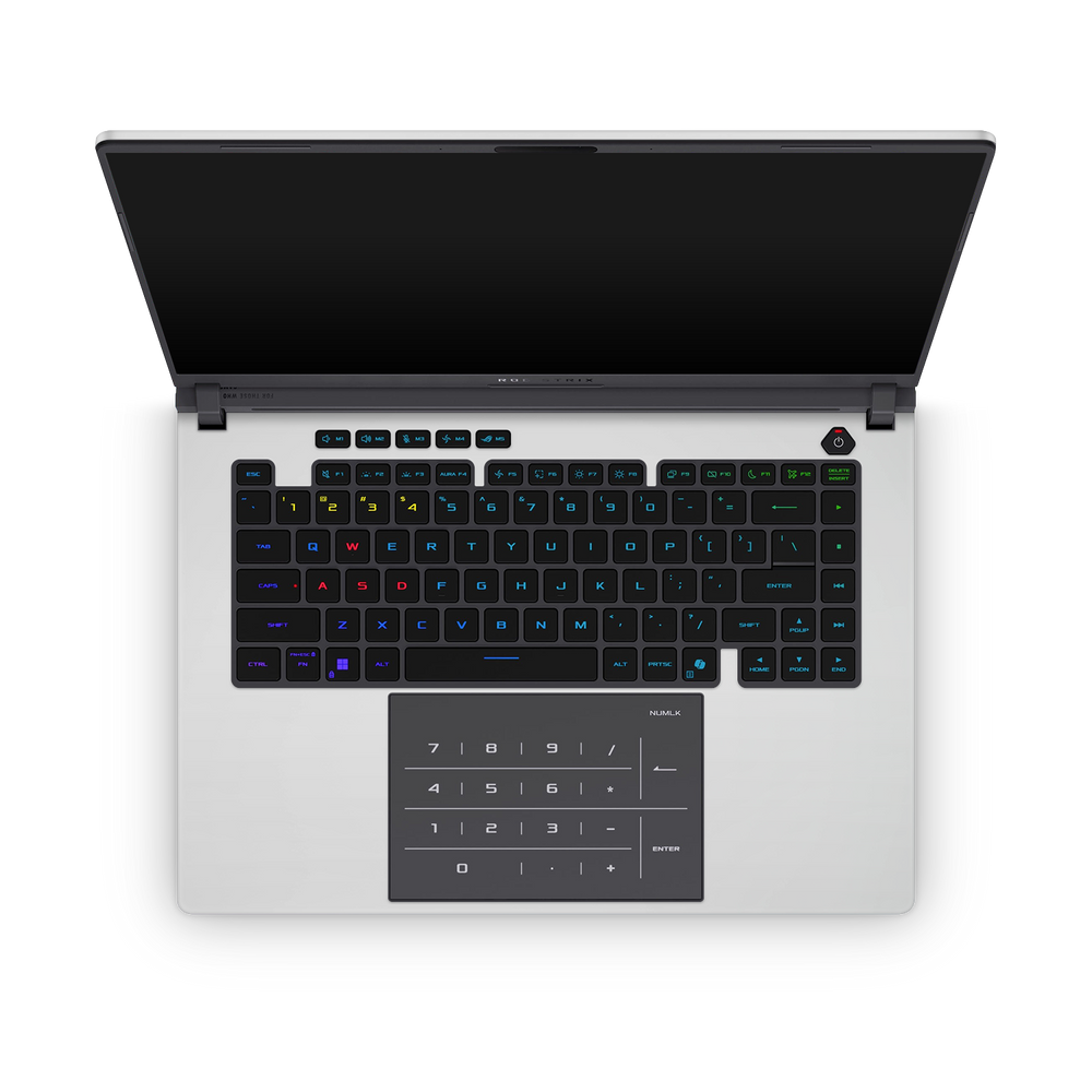 Asus Rog Strix G16 2025 Professional Interior Satin White Skin Wrap Cover