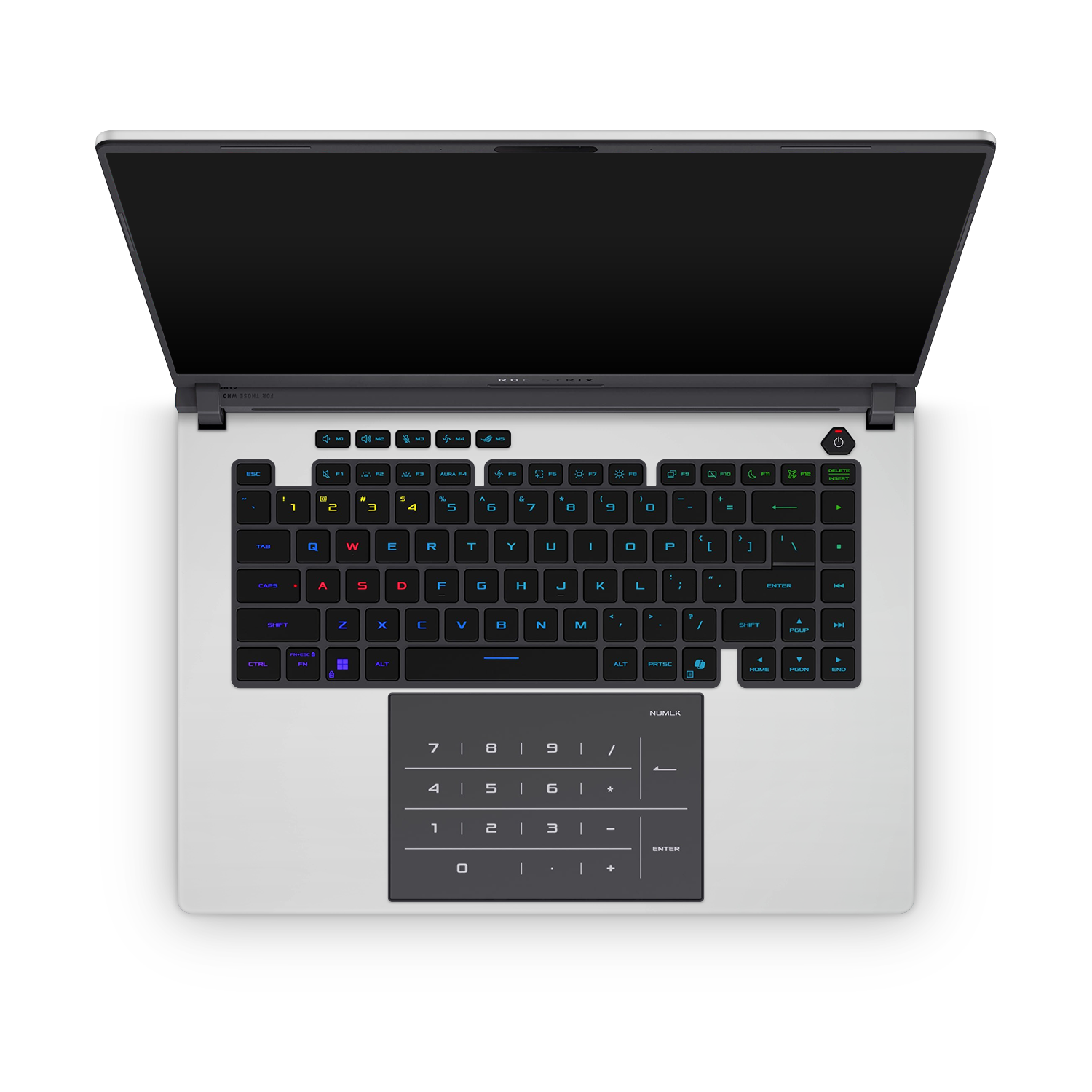 Asus Rog Strix G16 2025 Professional Interior Satin White Skin Wrap Cover