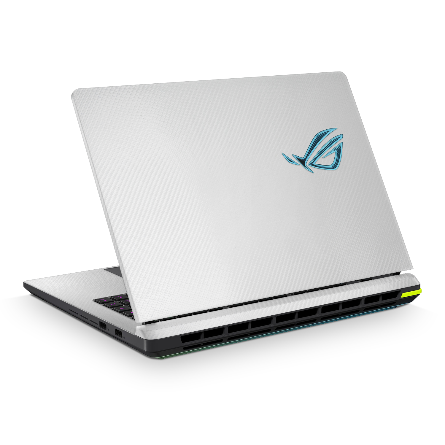 Asus Rog Strix G16 2025 Professional White Carbon Fiber Skin Wrap Cover