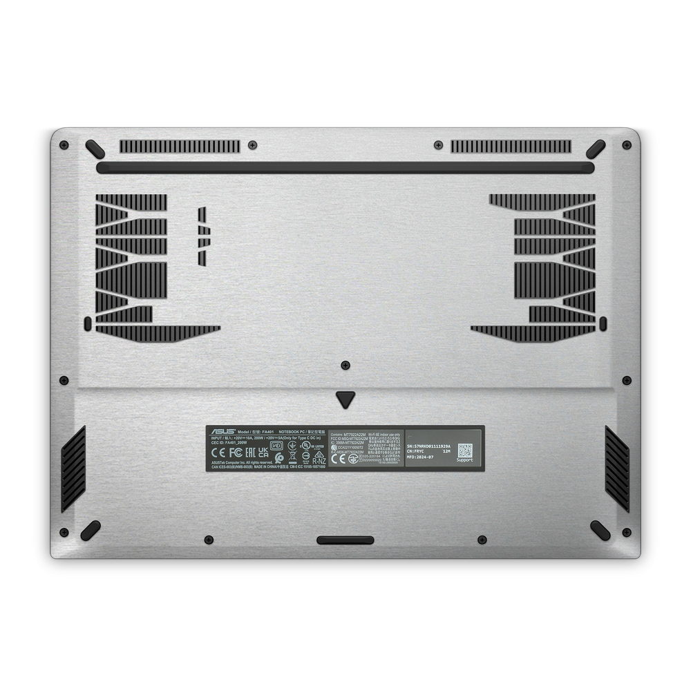 Asus Tuf A14 2024 Professional Bottom Brushed Aluminum Skin Wrap Cover