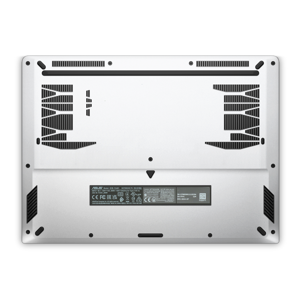 Asus Tuf A14 2024 Professional Bottom Frosty Vanilla Skin Wrap Cover
