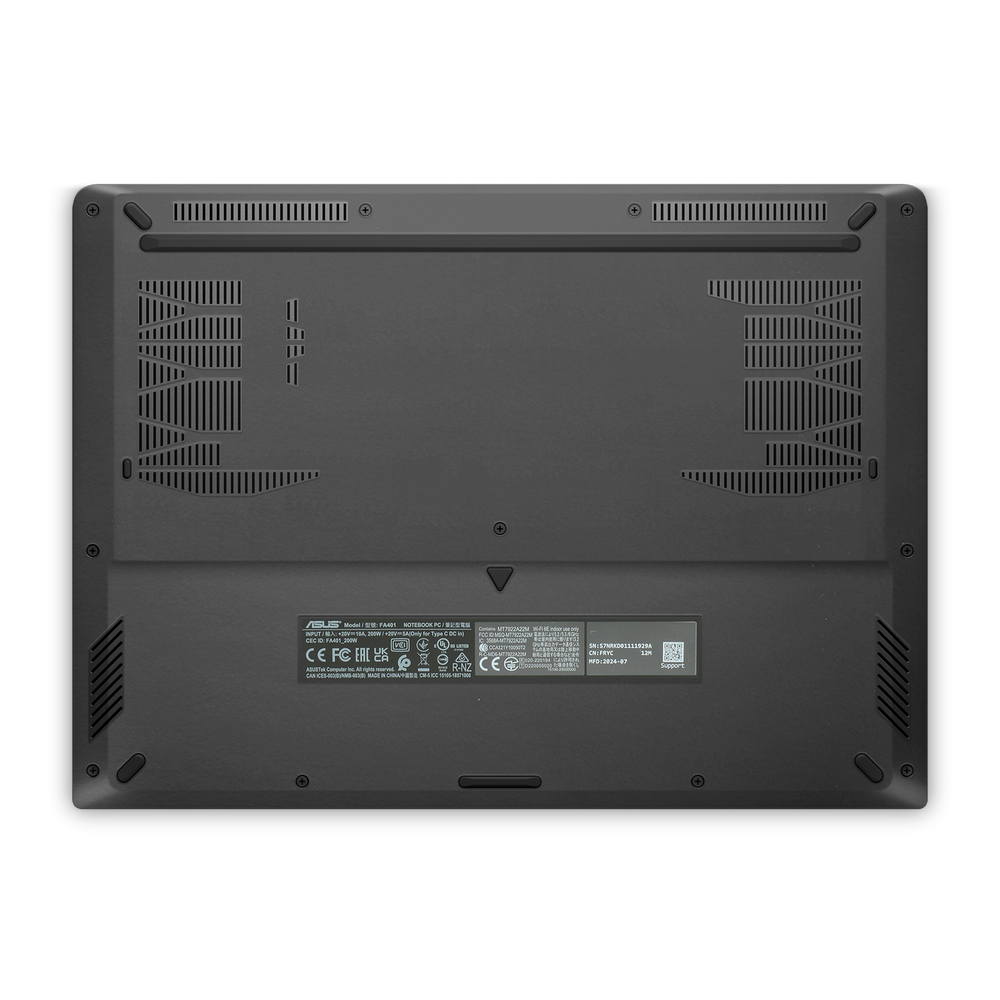 Asus Tuf A14 2024 Professional Bottom Matte Black Skin Wrap Cover