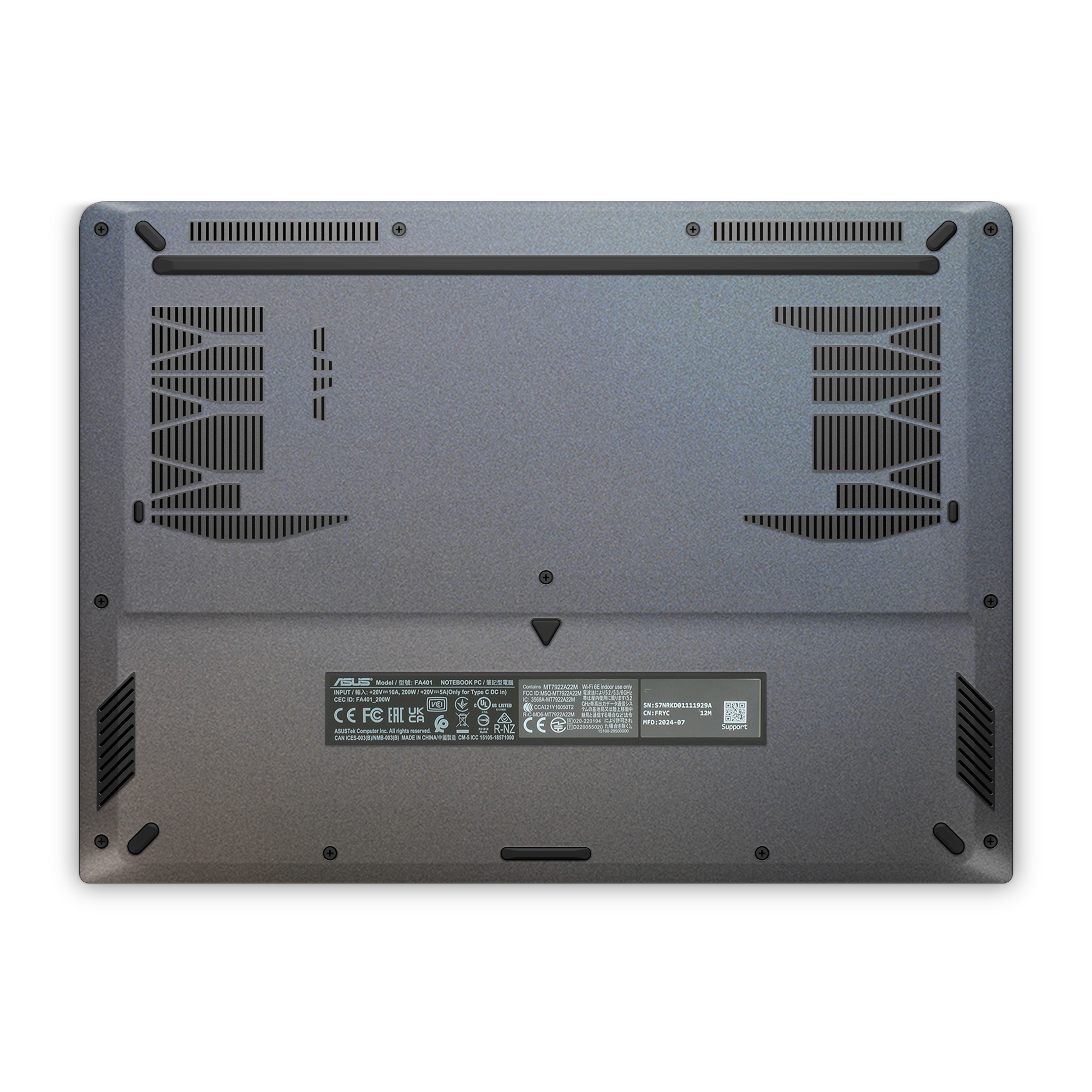 Asus Tuf A14 2024 Professional Bottom Prism Skin Wrap Cover