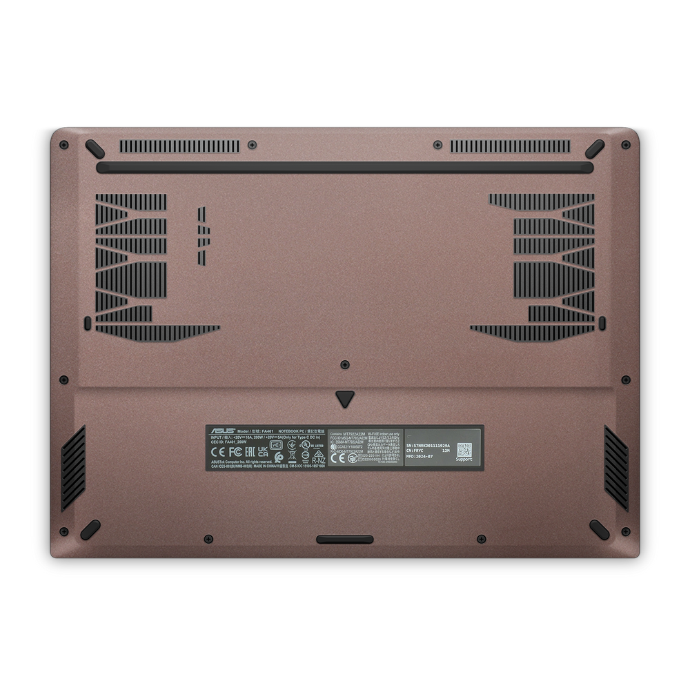 Asus Tuf A14 2024 Professional Bottom Satin Frozen Berry Skin Wrap Cover