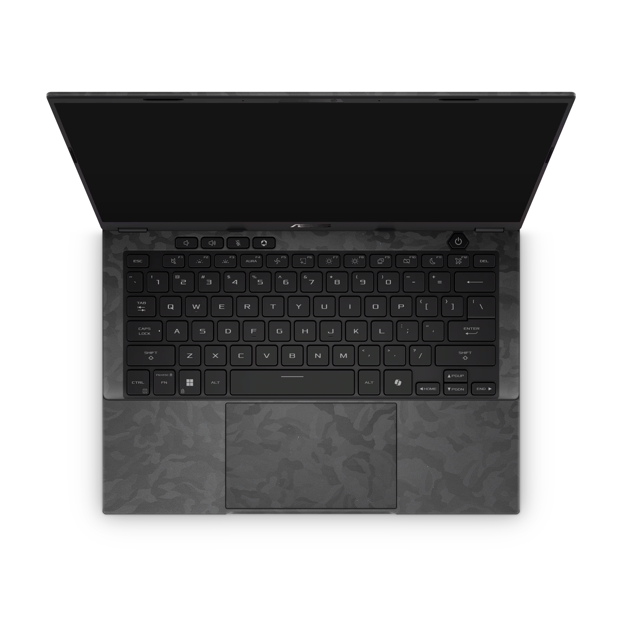 Asus Tuf A14 2024 Professional Interior Black Camo Skin Wrap Cover