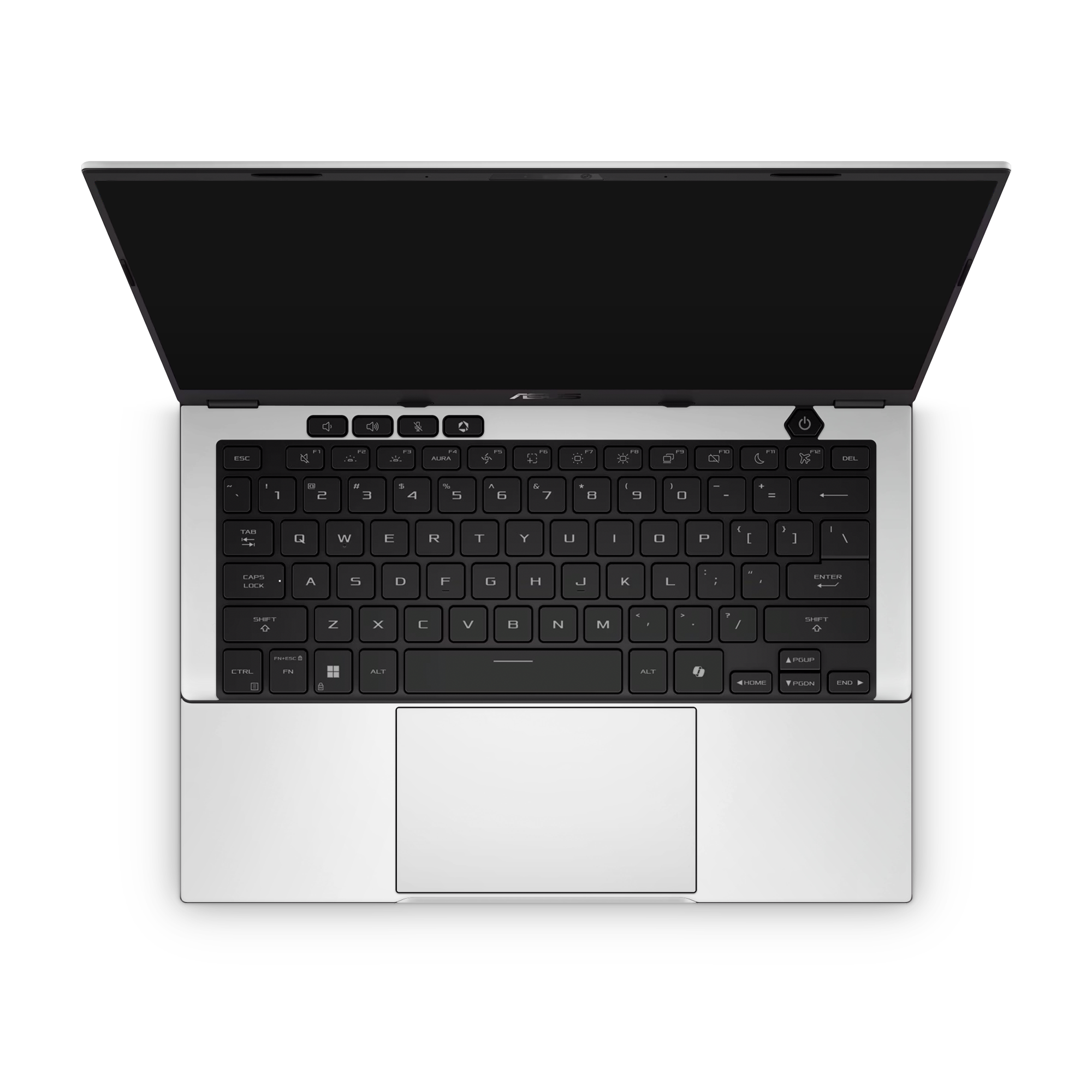 Asus Tuf A14 2024 Professional Interior Satin White Skin Wrap Cover