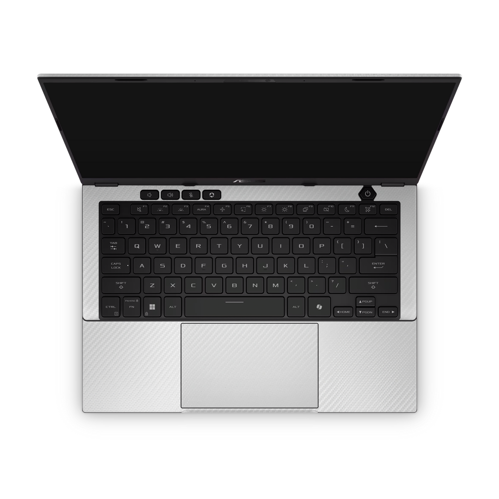 Asus Tuf A14 2024 Professional Interior White Carbon Fiber Skin Wrap Cover