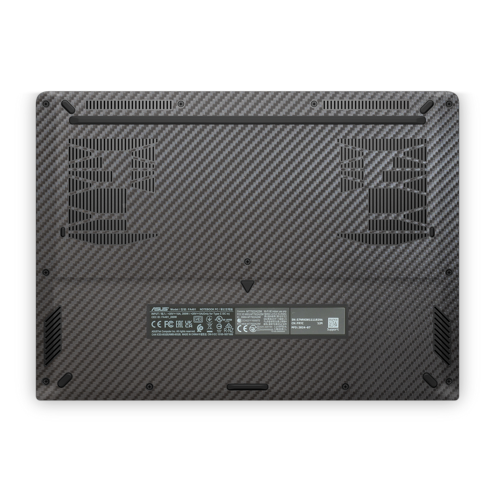 Asus TUF A14 2026 Ultimate Black Carbon Fiber Skin Wrap Cover