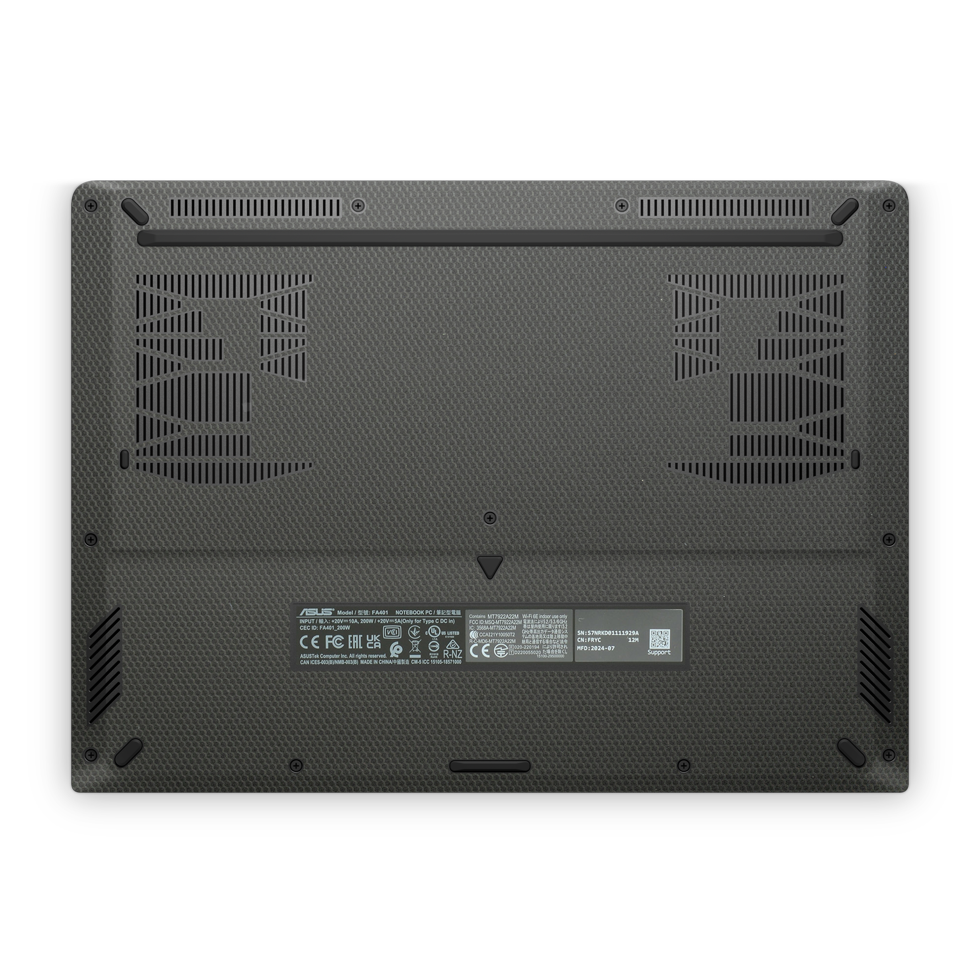 Asus TUF A14 2026 Ultimate Black Matrix Skin Wrap Cover