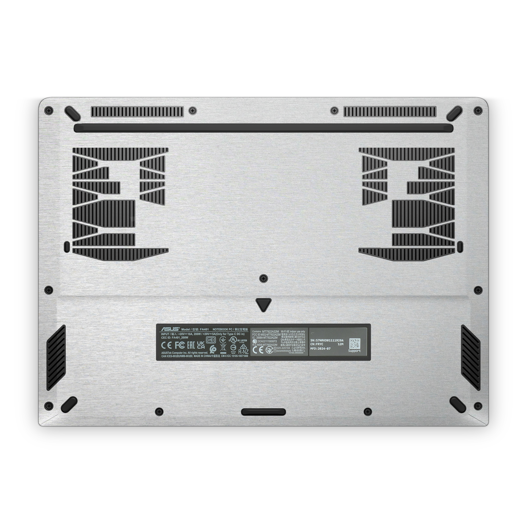 Asus TUF A14 2026 Ultimate Brushed Aluminum Skin Wrap Cover