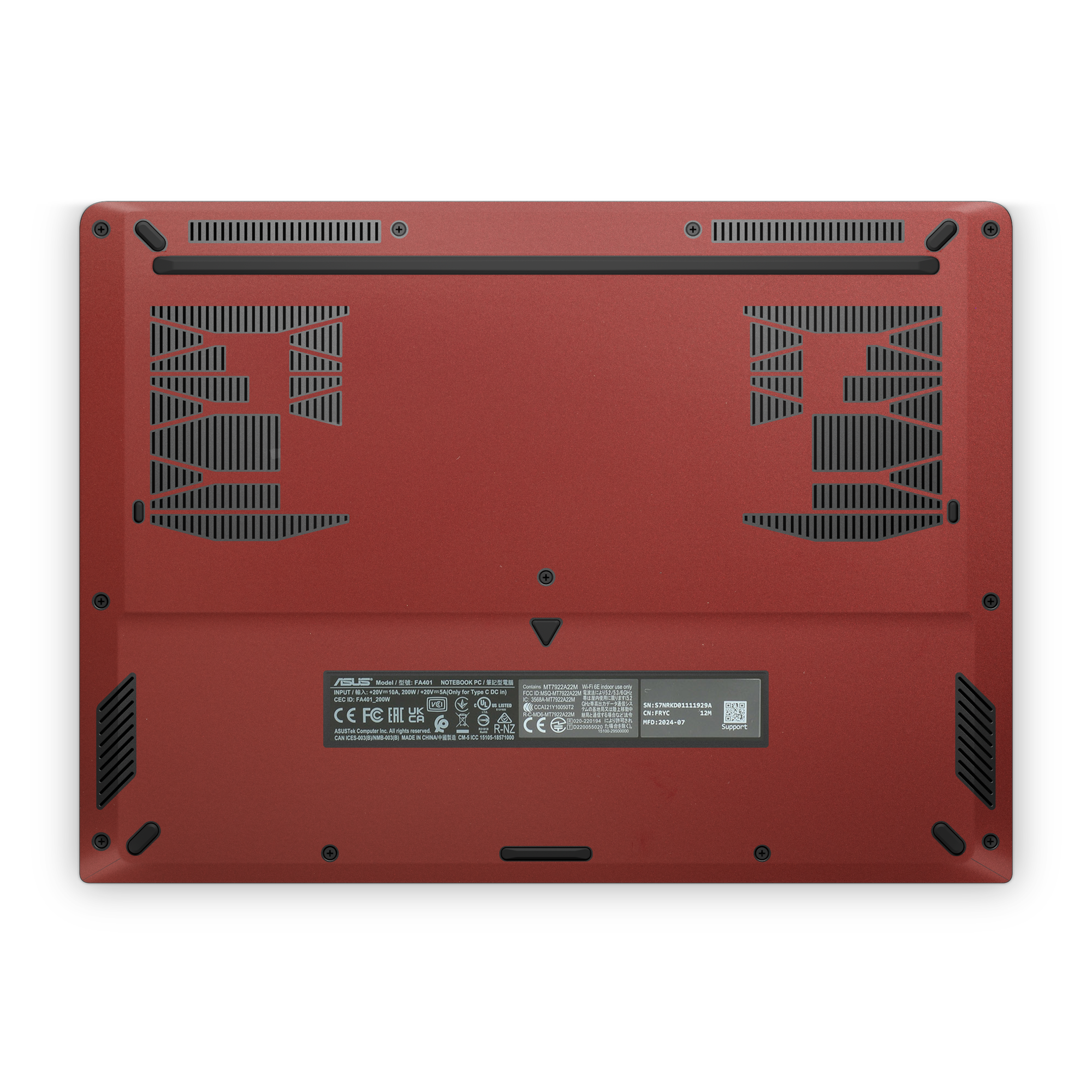 Asus TUF A14 2026 Ultimate Vampire Red Skin Wrap Cover