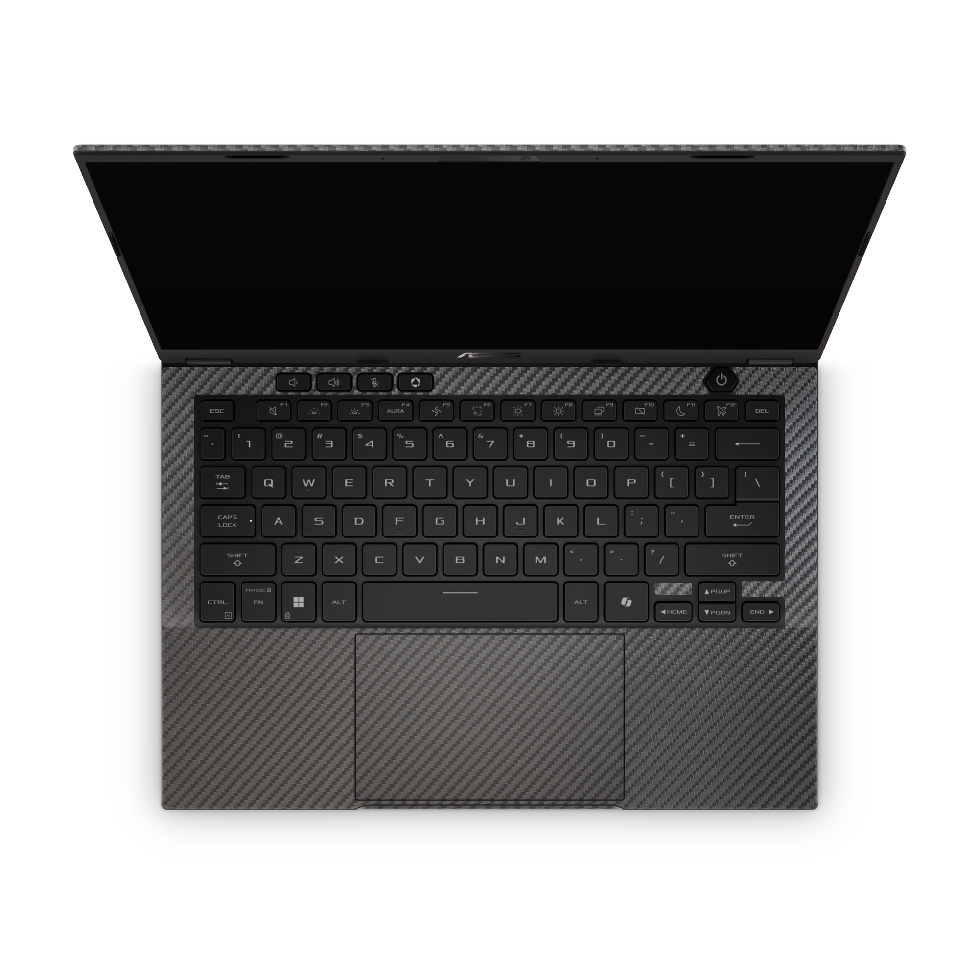 Asus TUF A14 2026 Ultimate Black Carbon Fiber Skin Wrap Cover