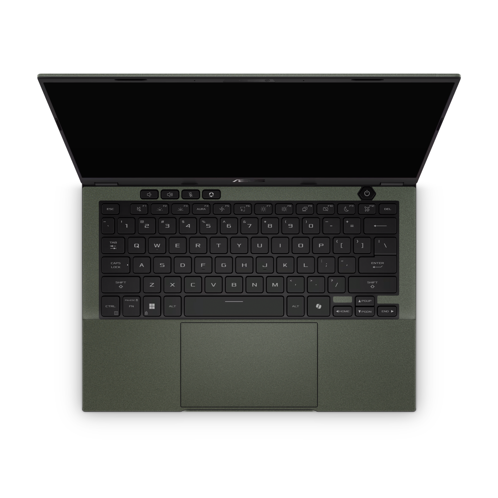 Asus TUF A14 2026 Ultimate Matte Green Metallic Skin Wrap Cover