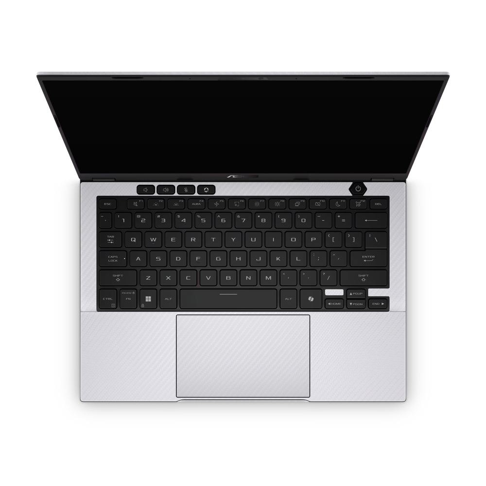 Asus TUF A14 2026 Ultimate White Carbon Fiber Skin Wrap Cover