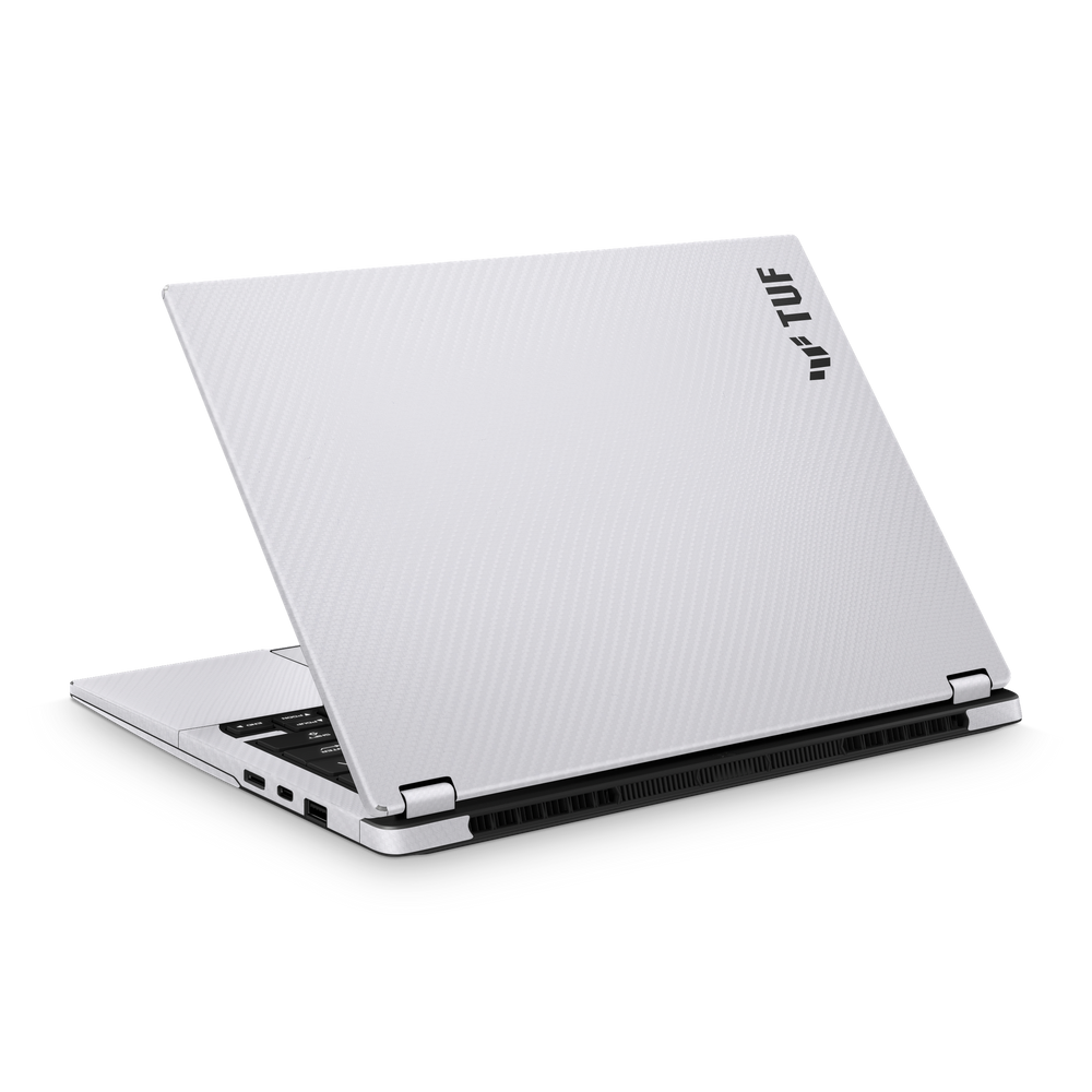 Asus TUF A14 2026 Ultimate White Carbon Fiber Skin Wrap Cover