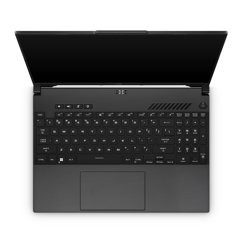 Asus Tuf A16 2023 Professional Interior Black Matrix Skin Wrap Cover