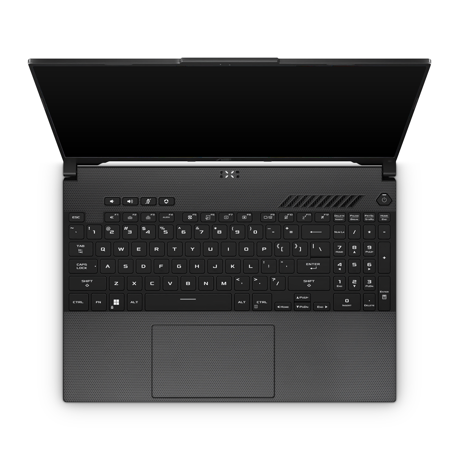 Asus Tuf A16 2023 Professional Interior Black Matrix Skin Wrap Cover