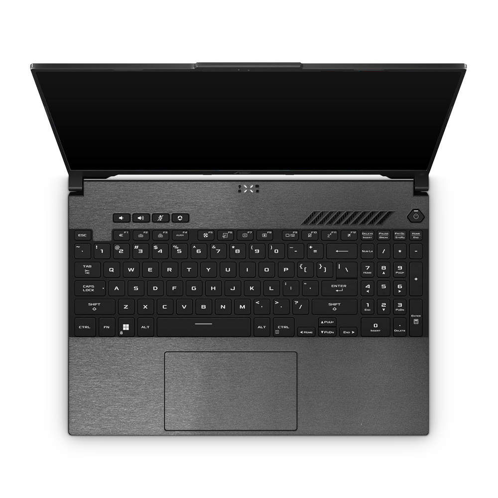 Asus Tuf A16 2023 Professional Interior Brushed Black Skin Wrap Cover