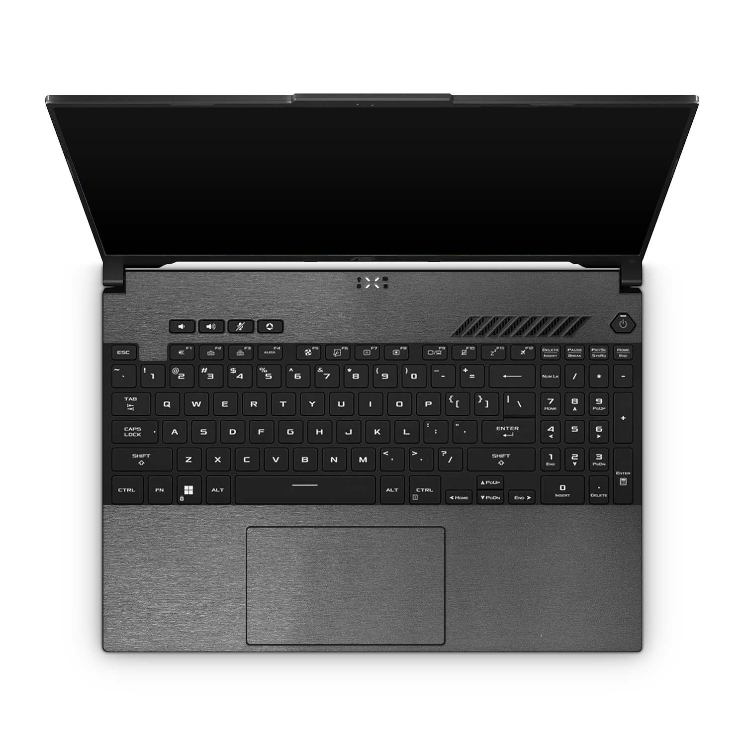 Asus Tuf A16 2023 Professional Interior Brushed Black Skin Wrap Cover