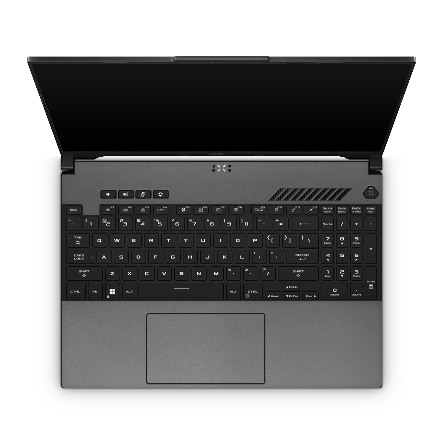 Asus Tuf A16 2023 Professional Interior Charcoal Grey Skin Wrap Cover