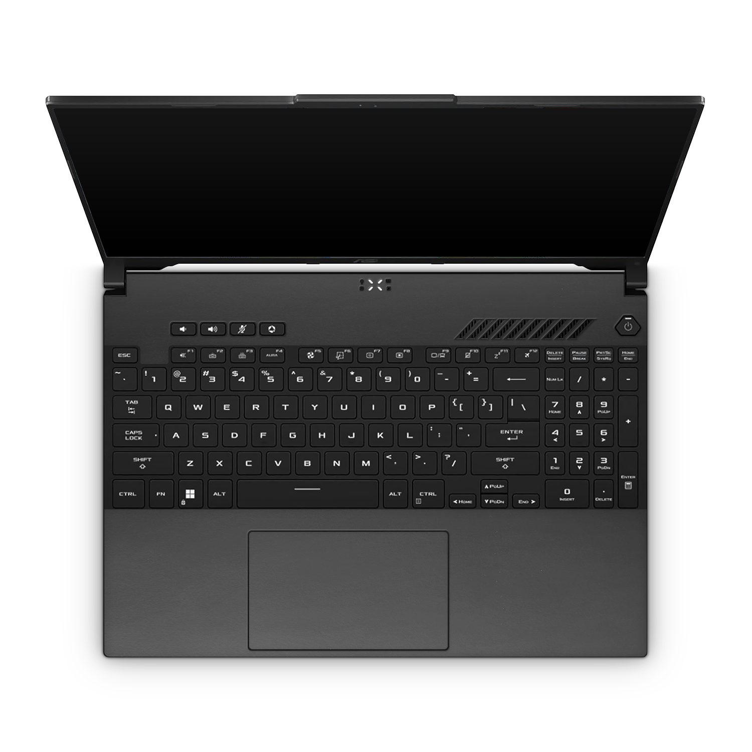 Asus Tuf A16 2023 Professional Interior Matte Black Skin Wrap Cover
