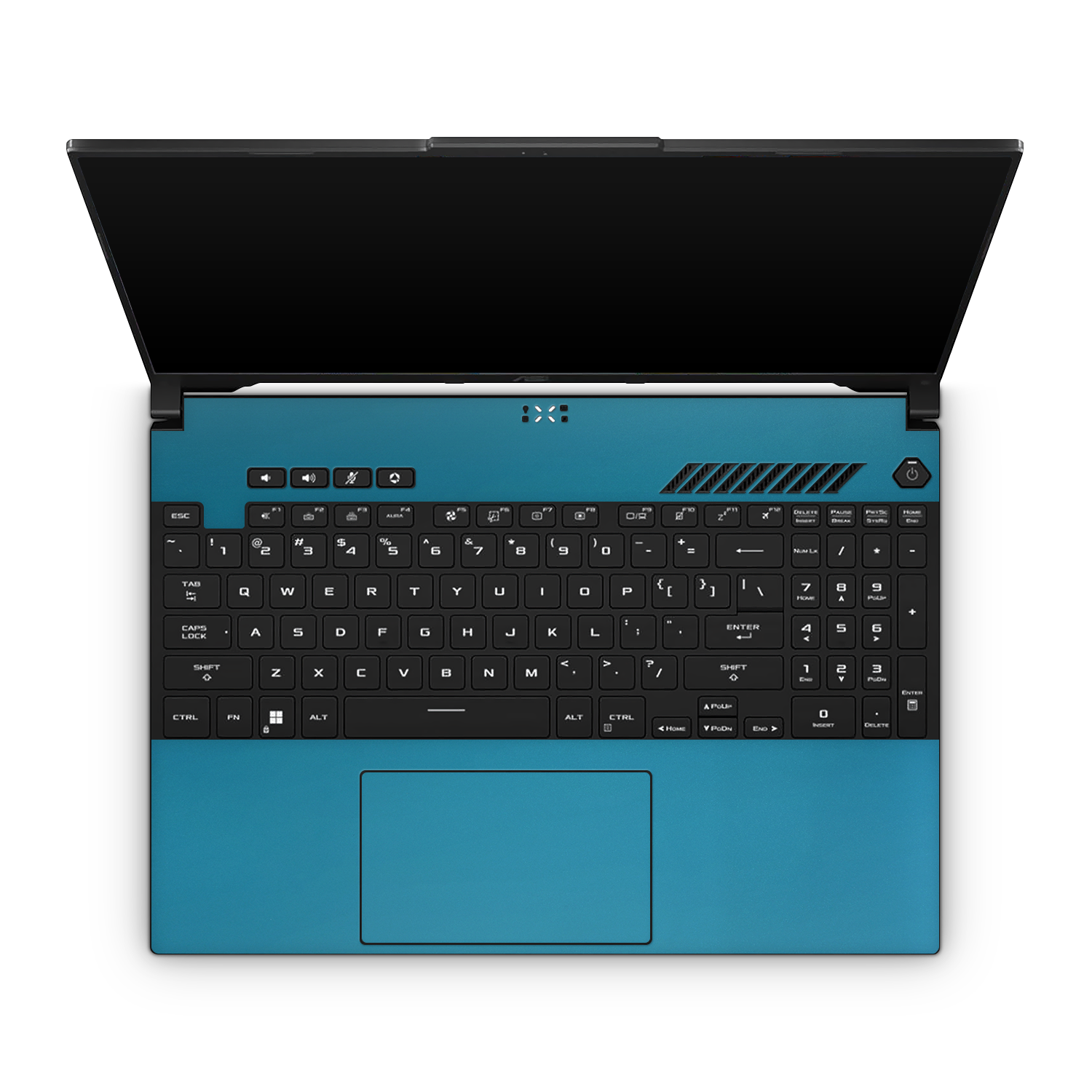 Asus Tuf A16 2023 Professional Interior Satin Ocean Shimmer Skin Wrap Cover