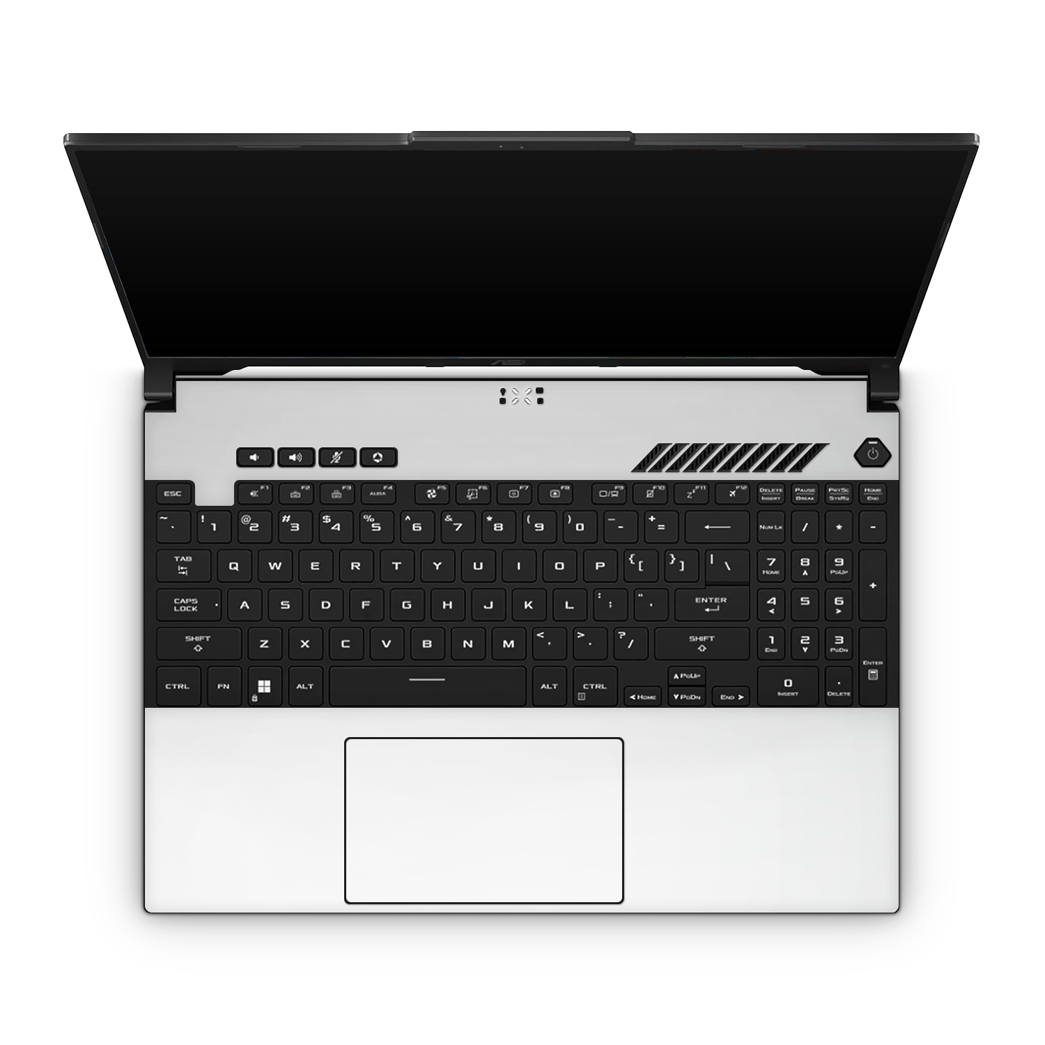 Asus Tuf A16 2023 Professional Interior Satin White Skin Wrap Cover