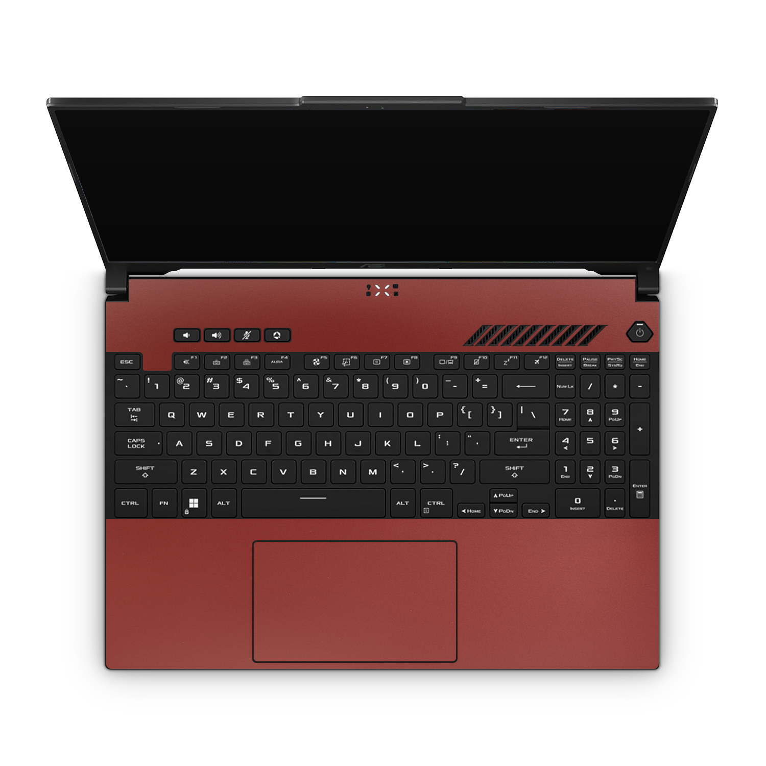 Asus TUF A16 2023 Professional Interior Vampire Red Skin Wrap Cover