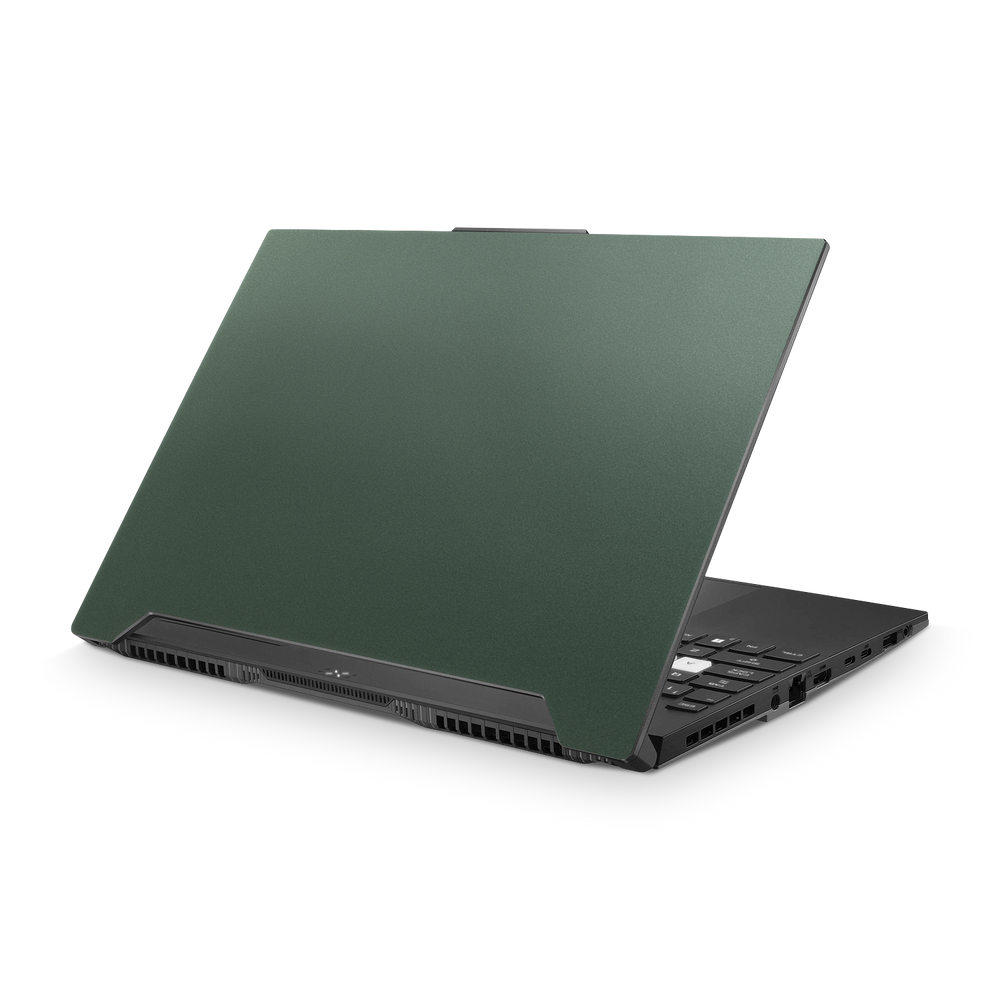 Asus TUF Dash F15 2022 Essentials Matte Green Metallic Skin Wrap Cover